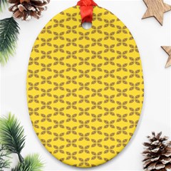 Pattern Oval Ornament (Two Sides)