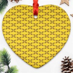 Pattern Heart Ornament (Two Sides)