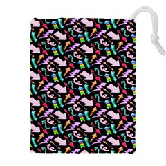 Retro Arrows Drawstring Pouch (4xl) by Sparkle