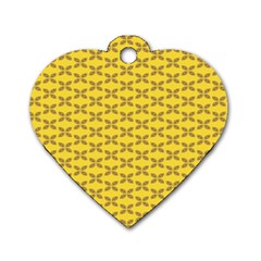 Pattern Dog Tag Heart (One Side)