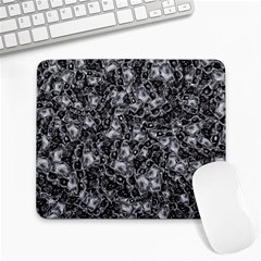 Creepy Head Mask Motif Random Pattern Large Mousepad