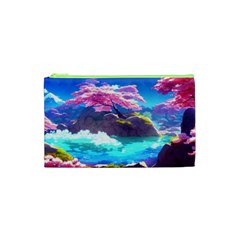 Fantasy Japan Mountains Cherry Blossoms Nature Cosmetic Bag (xs) by Uceng