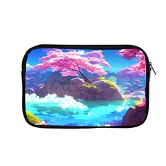 Fantasy Japan Mountains Cherry Blossoms Nature Apple Macbook Pro 13  Zipper Case by Uceng