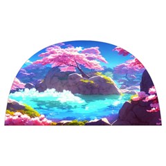 Fantasy Japan Mountains Cherry Blossoms Nature Anti Scalding Pot Cap by Uceng