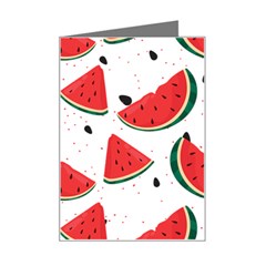 Watermelon Seamless Pattern Mini Greeting Card