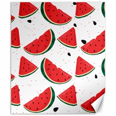 Watermelon Seamless Pattern Canvas 8  X 10 