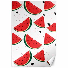 Watermelon Seamless Pattern Canvas 24  X 36 