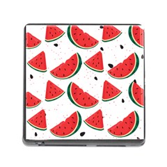 Watermelon Seamless Pattern Memory Card Reader (square 5 Slot)