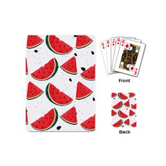 Watermelon Seamless Pattern Playing Cards Single Design (mini)