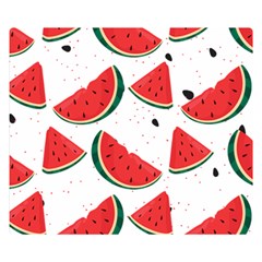 Watermelon Seamless Pattern Premium Plush Fleece Blanket (small)