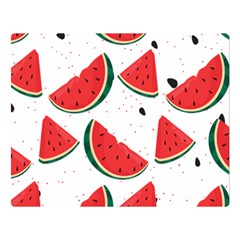 Watermelon Seamless Pattern Premium Plush Fleece Blanket (large)