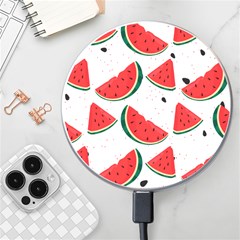 Watermelon Seamless Pattern Wireless Charger by Jancukart