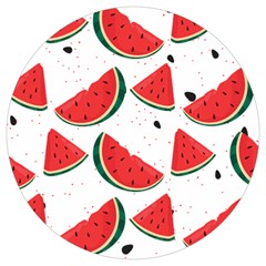 Watermelon Seamless Pattern Round Trivet