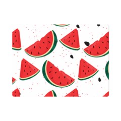 Watermelon Seamless Pattern One Side Premium Plush Fleece Blanket (mini)