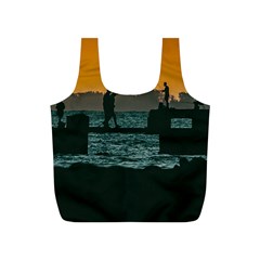 River Breakwater Sunset, Montevideo, Uruguay Full Print Recycle Bag (s) by dflcprintsclothing