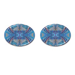 Marbling Blend Repeats Cufflinks (oval)