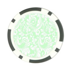 Clean Ornament Tribal Flowers  Poker Chip Card Guard by ConteMonfrey