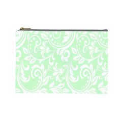 Clean Ornament Tribal Flowers  Cosmetic Bag (large) by ConteMonfrey