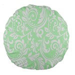 Clean Ornament Tribal Flowers  Large 18  Premium Round Cushions Front