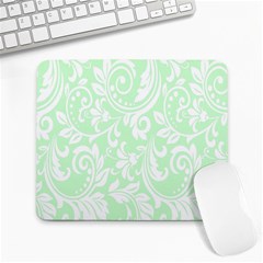 Clean Ornament Tribal Flowers  Large Mousepad by ConteMonfrey