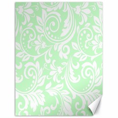 Clean Ornament Tribal Flowers  Canvas 18  X 24 