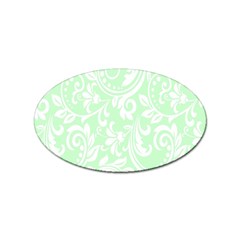 Clean Ornament Tribal Flowers  Sticker (oval)