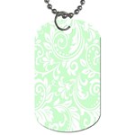 Clean Ornament Tribal Flowers  Dog Tag (One Side) Front