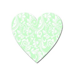 Clean Ornament Tribal Flowers  Heart Magnet by ConteMonfrey