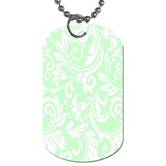 Clean Ornament Tribal Flowers  Dog Tag (one Side) by ConteMonfrey