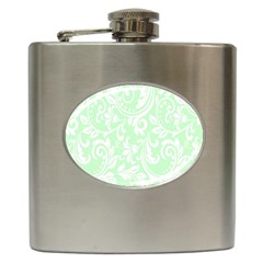 Clean Ornament Tribal Flowers  Hip Flask (6 Oz) by ConteMonfrey