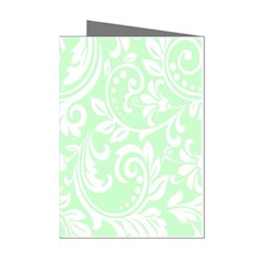 Clean Ornament Tribal Flowers  Mini Greeting Cards (pkg Of 8) by ConteMonfrey