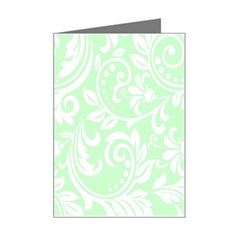 Clean Ornament Tribal Flowers  Mini Greeting Card by ConteMonfrey