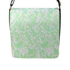 Clean Ornament Tribal Flowers  Flap Closure Messenger Bag (l) by ConteMonfrey