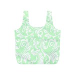 Clean Ornament Tribal Flowers  Full Print Recycle Bag (S) Front