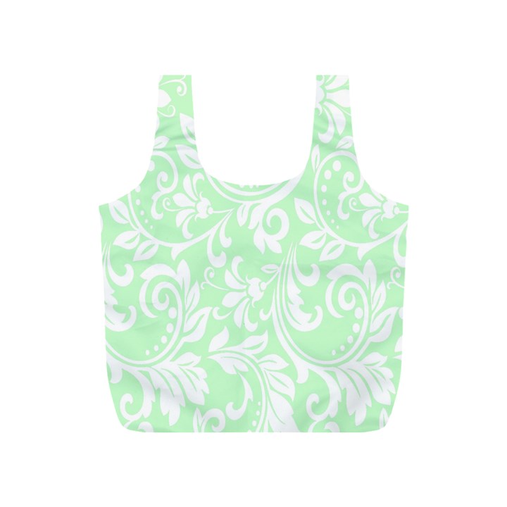 Clean Ornament Tribal Flowers  Full Print Recycle Bag (S)