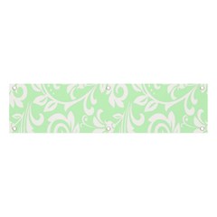 Clean Ornament Tribal Flowers  Banner And Sign 4  X 1 