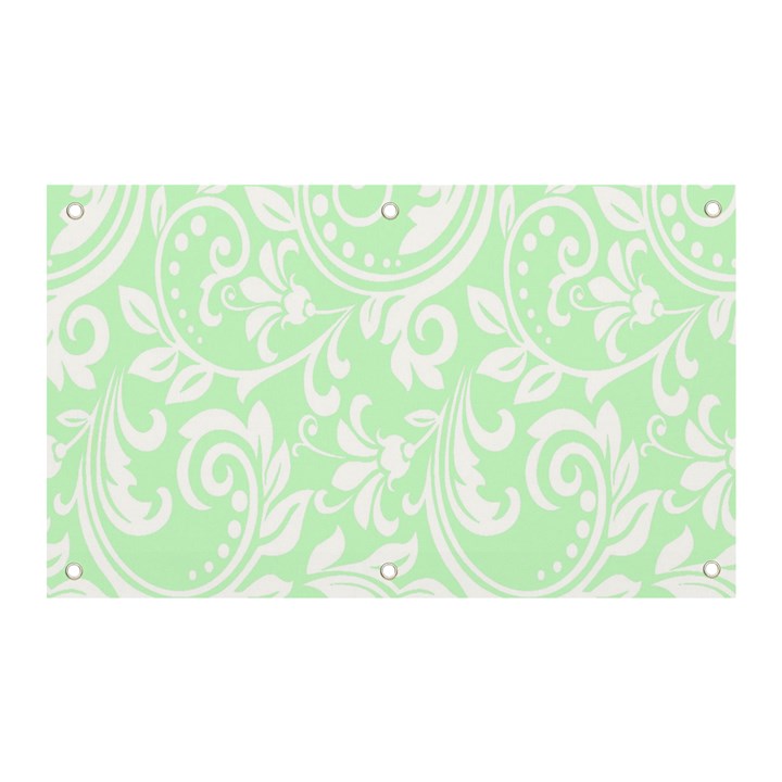 Clean Ornament Tribal Flowers  Banner and Sign 5  x 3 