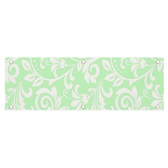 Clean Ornament Tribal Flowers  Banner And Sign 6  X 2 