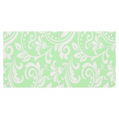 Clean Ornament Tribal Flowers  Banner And Sign 6  X 3 