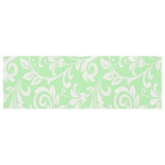 Clean Ornament Tribal Flowers  Banner And Sign 9  X 3 