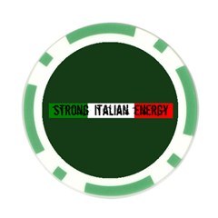 Strong Italian Energy  Poker Chip Card Guard by ConteMonfrey