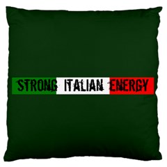 Strong Italian Energy  Standard Premium Plush Fleece Cushion Case (one Side) by ConteMonfrey