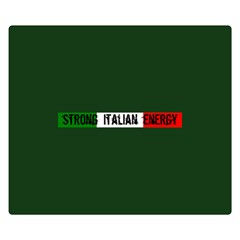 Strong Italian Energy  Premium Plush Fleece Blanket (small) by ConteMonfrey