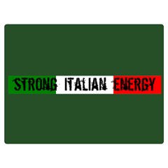 Strong Italian Energy  Premium Plush Fleece Blanket (extra Small)