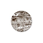 Antique Oriental Town Map  Golf Ball Marker (4 pack) Front