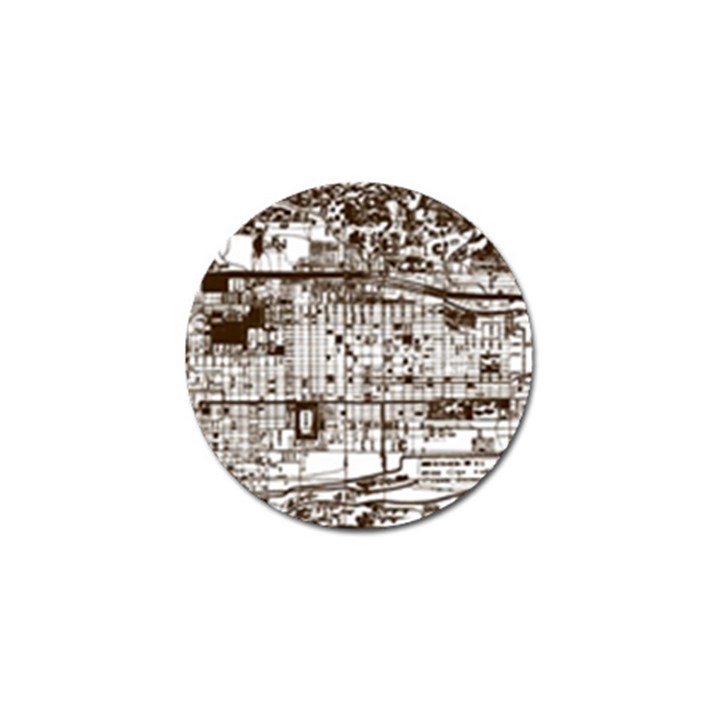 Antique Oriental Town Map  Golf Ball Marker (4 pack)