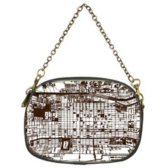 Antique Oriental Town Map  Chain Purse (two Sides) by ConteMonfrey