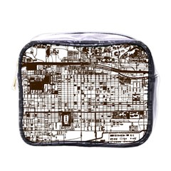 Antique Oriental Town Map  Mini Toiletries Bag (one Side) by ConteMonfrey