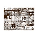 Antique Oriental Town Map  One Side Premium Plush Fleece Blanket (Mini) 35 x27  Blanket Front