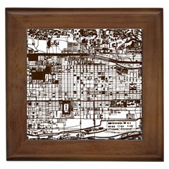 Antique Oriental Town Map  Framed Tile by ConteMonfrey